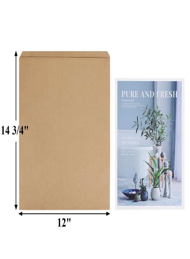 BagDream 12x15 Flat Paper Bags 100Pack Kraft Brown Paper bags for Prints, Craft, Shirts, Small Business, Package, Wrapping, Gift Bags - Image 2
